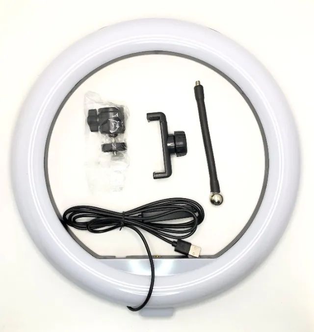 Iluminador Ring Light 26cm 10 Polegadas Com Suporte Celular e Tripé 2 Oberon Novo na Caixa - Foto 2