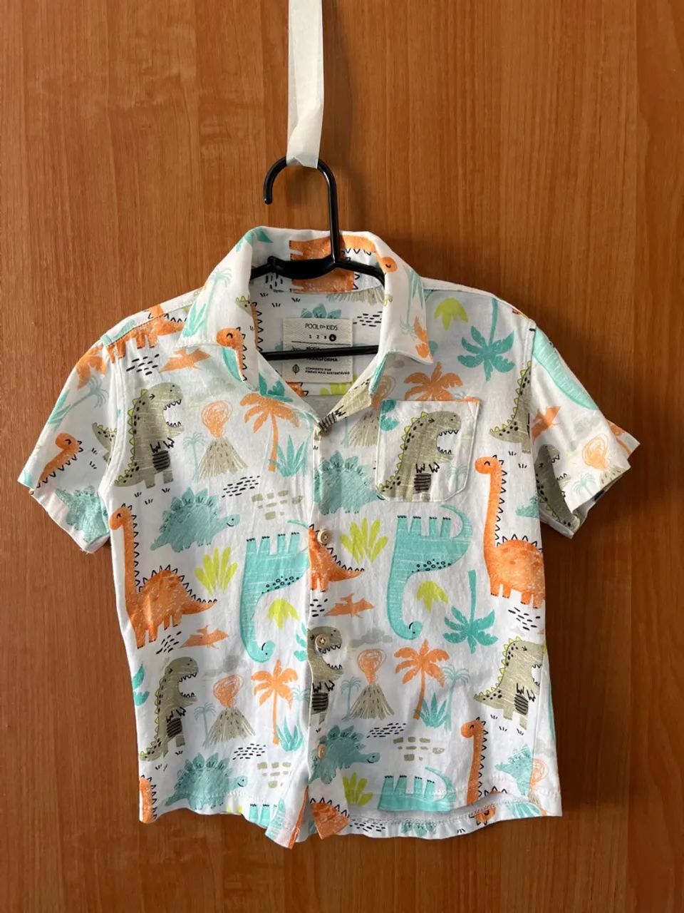 Camisa infantil dinossauro 