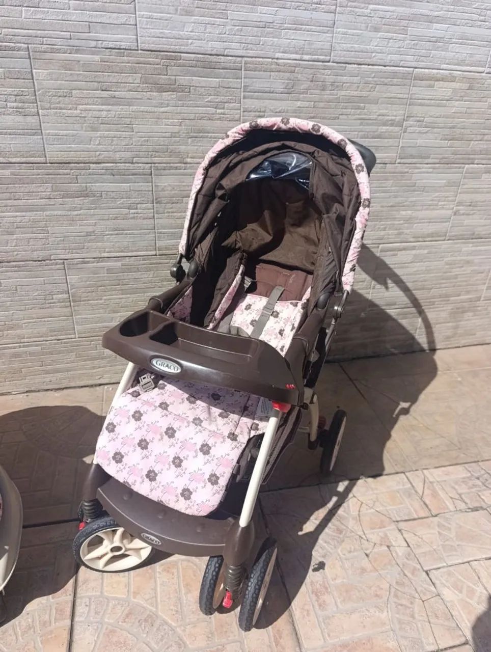 Conjunto de Cadeira e Carrinho de Bebê Graco - Foto 4