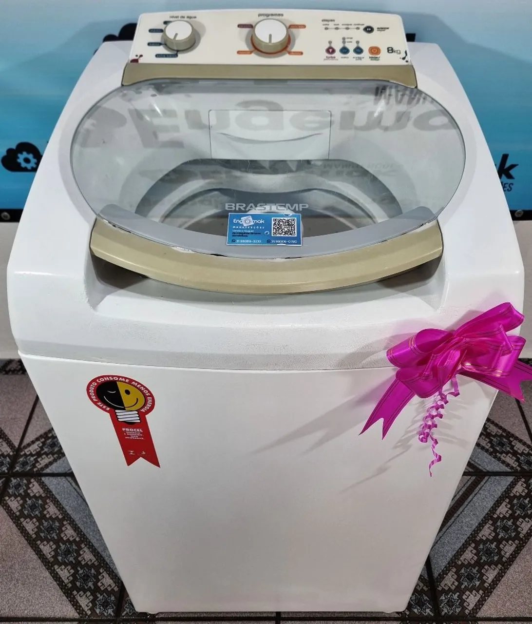 Máquina de lavar Brastemp com 8KG de capacidade 127V com 10 Meses de Garantia