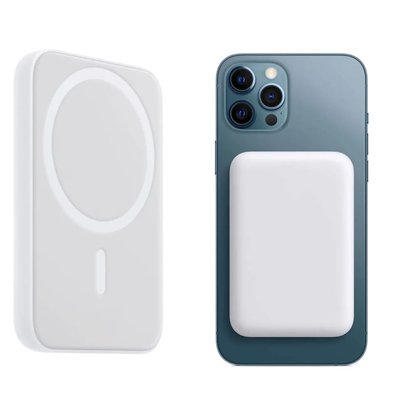 Carregador portatil magnético magsafe por inducao bateria externa powerbank - Foto 2