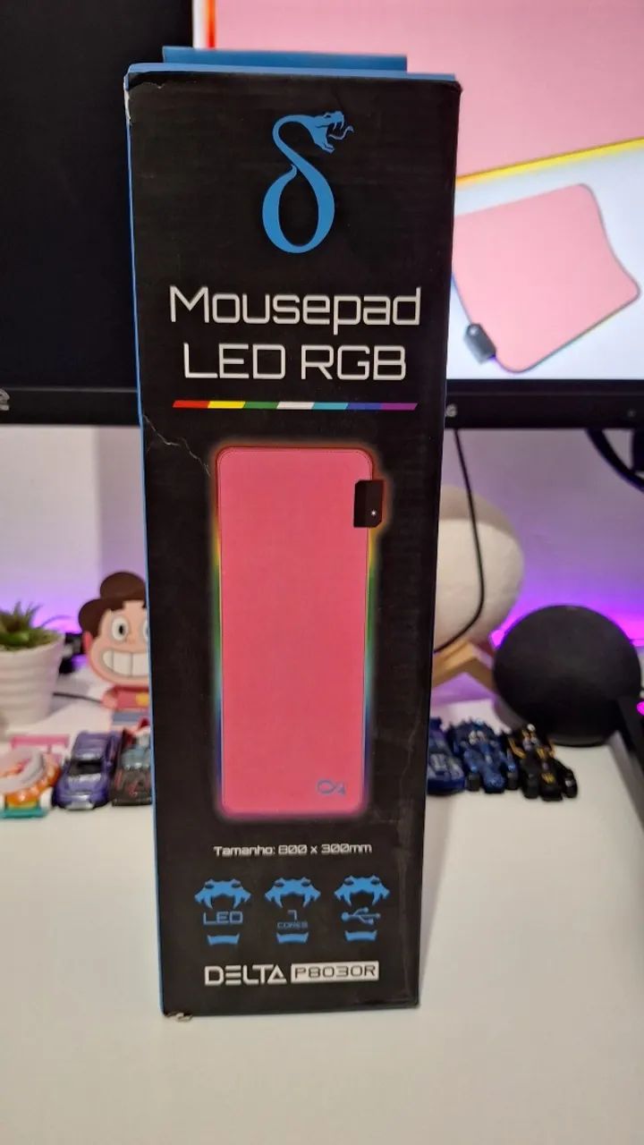 Mousepad gamer RGB ROSA 80X30 - Foto 2