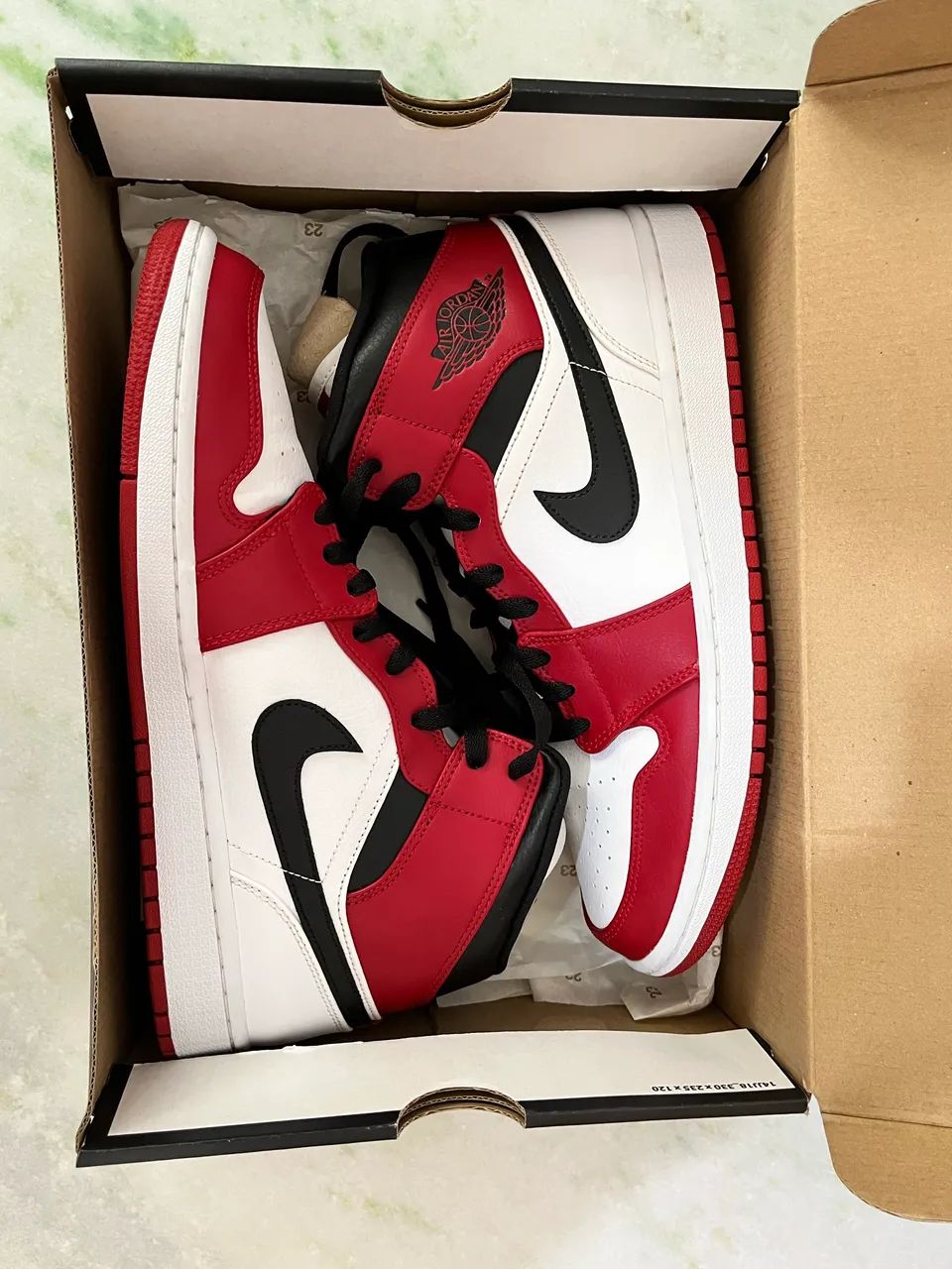 Air Jordan 1 Mid Chicago White Heel - Foto 2