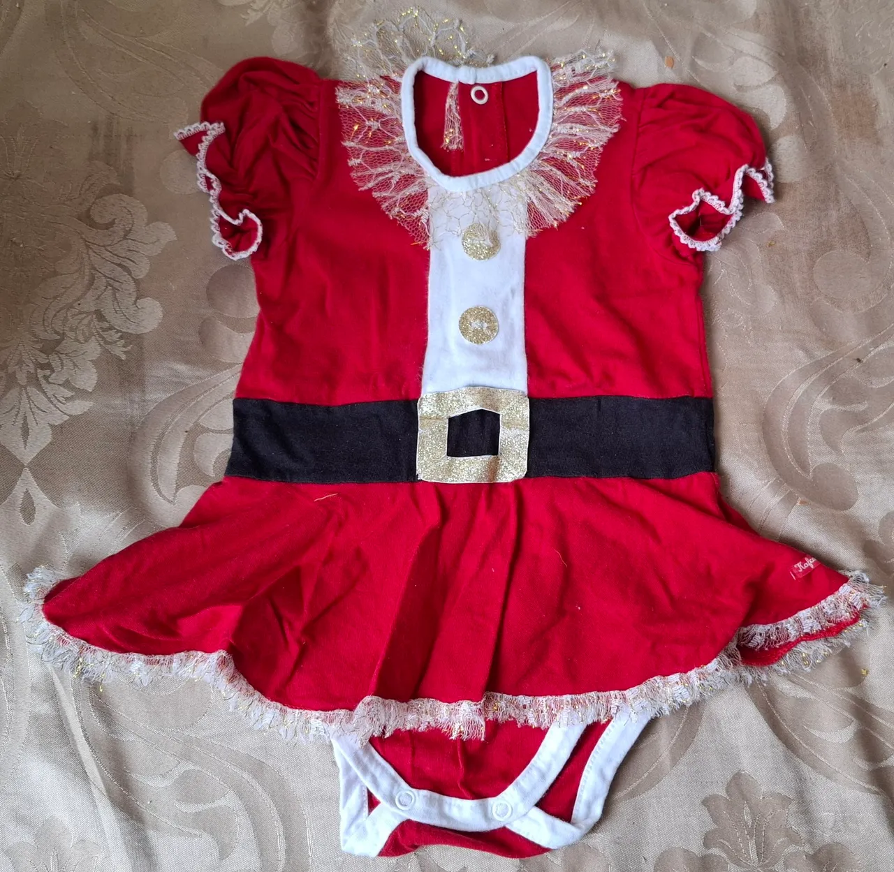 Body temático Natal para Bebê - Tamanho M
