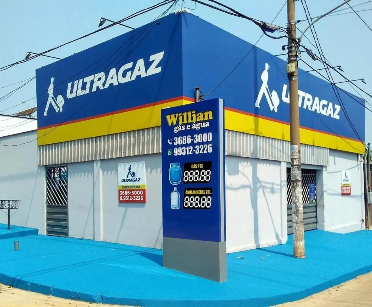 Depósito de gás e água