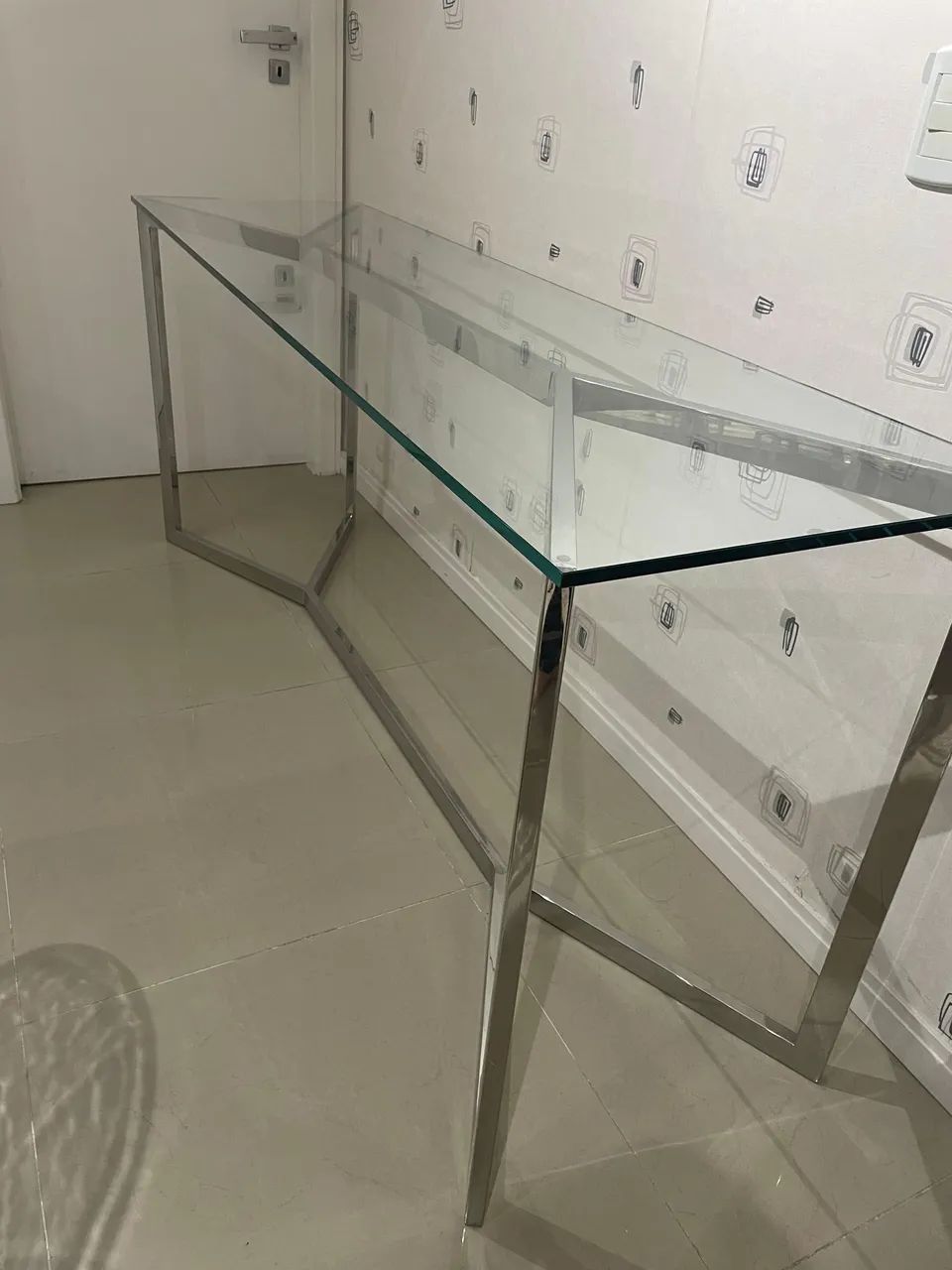 APARADOR INOX é VIDRO - Foto 3