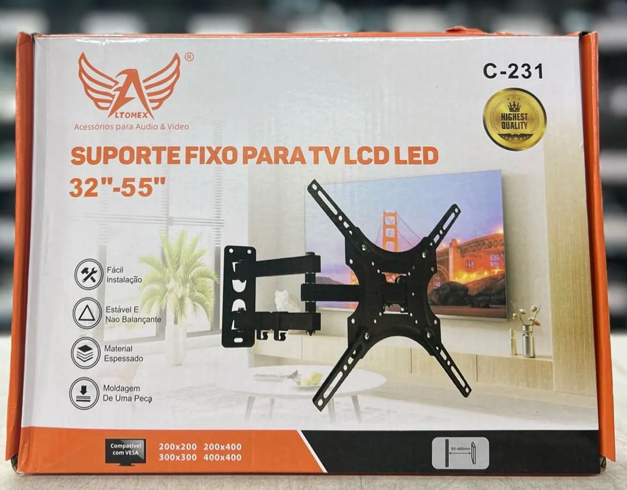 Suporte para Tv Articulado 32 até 55 polegadas