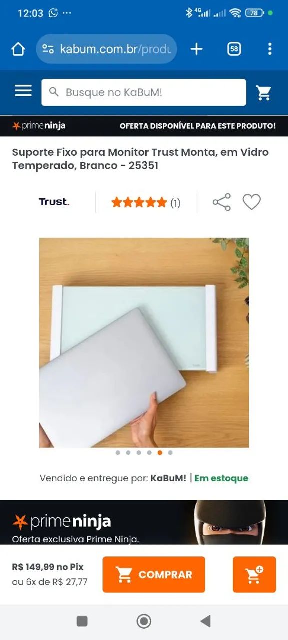 Suporte para Monitor com Design Moderno - Foto 5