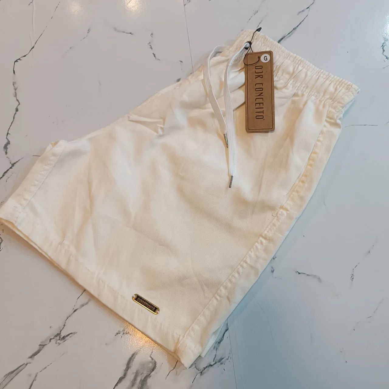 Shorts Branco D.J.R. Conceito - Conforto e Estilo - Foto 5