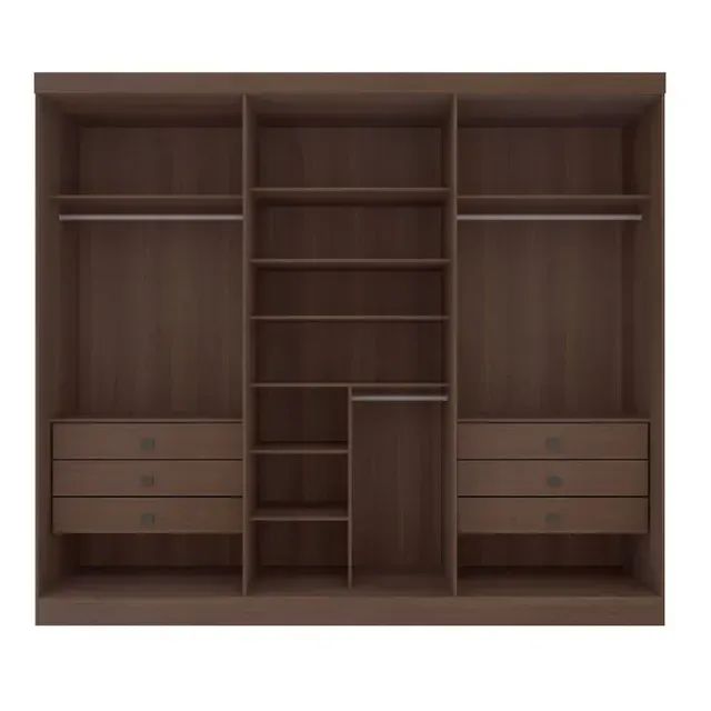 Guarda Roupa Casal Olimpia No Marrom - Foto 2