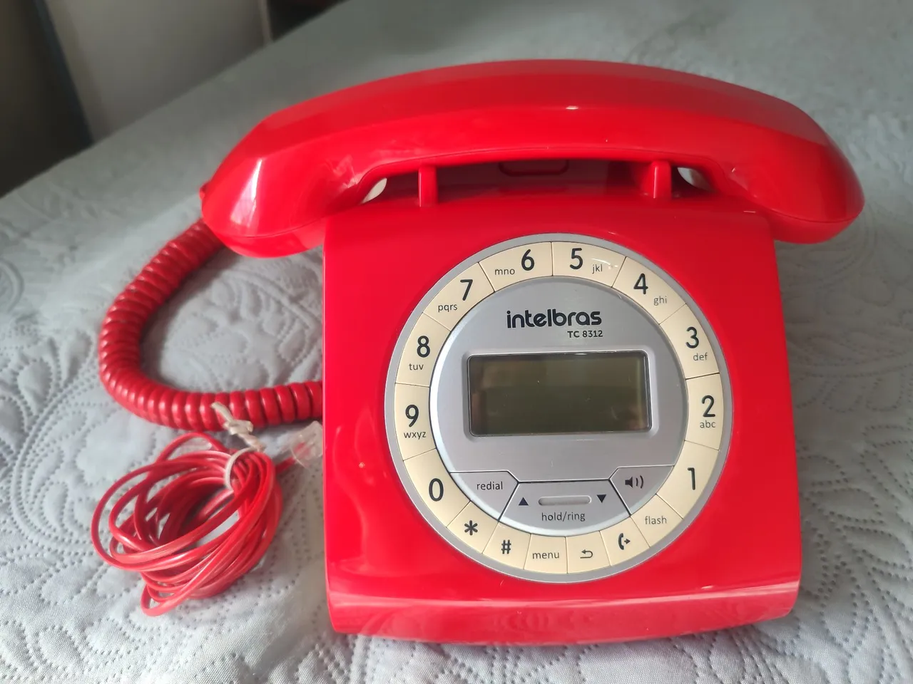 Telefone Retrô Vintage Vermelho