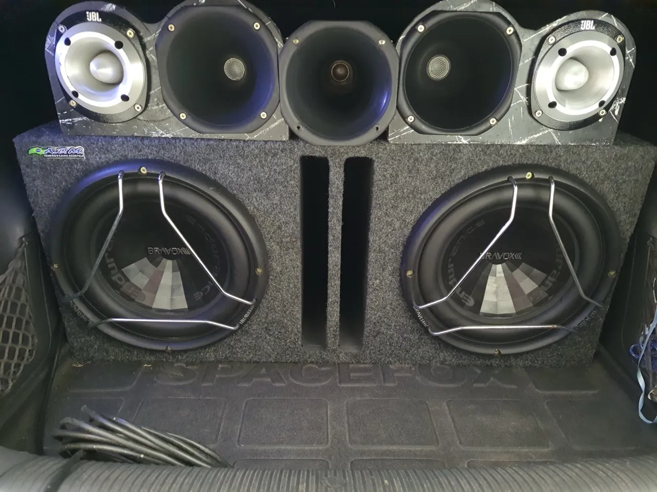 Som Automotivo Completo Bravox e JBL