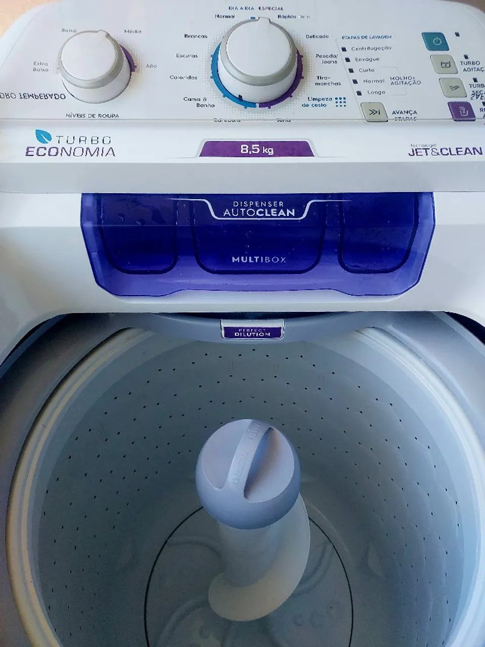 Lavadora de roupas Turbo Econômia Jet & Clean 8,5 kg