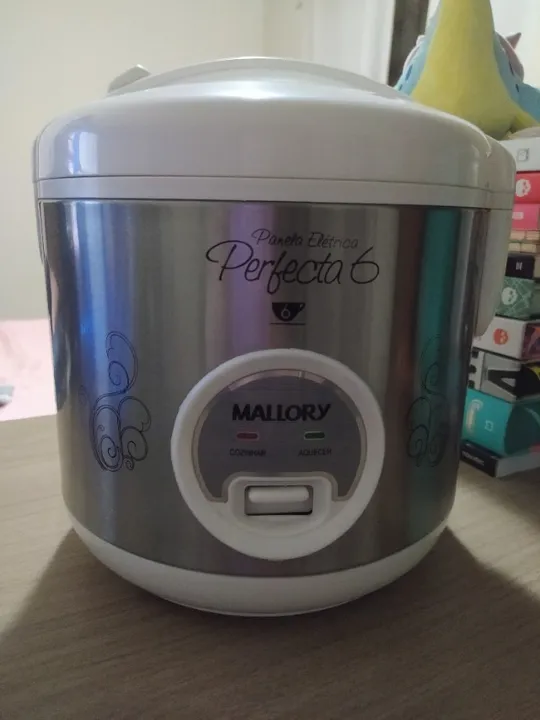 Panela de arroz elétrica Mallory Perfecta 6 usada
