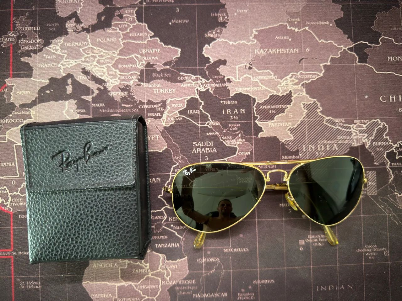 Óculos Rayban dourado - Foto 5