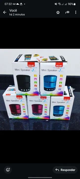 Mini Caixa de Som Bluetooth WS-687