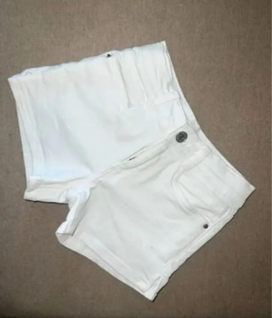 Short Jeans Branco Infantil Zara 7 anos - Foto 2
