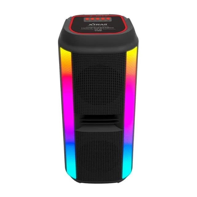 Caixa de Som Bluetooth Xtrad CS-32 50W RMS Led Rgb TWS/USB/BT/FM - WZetta