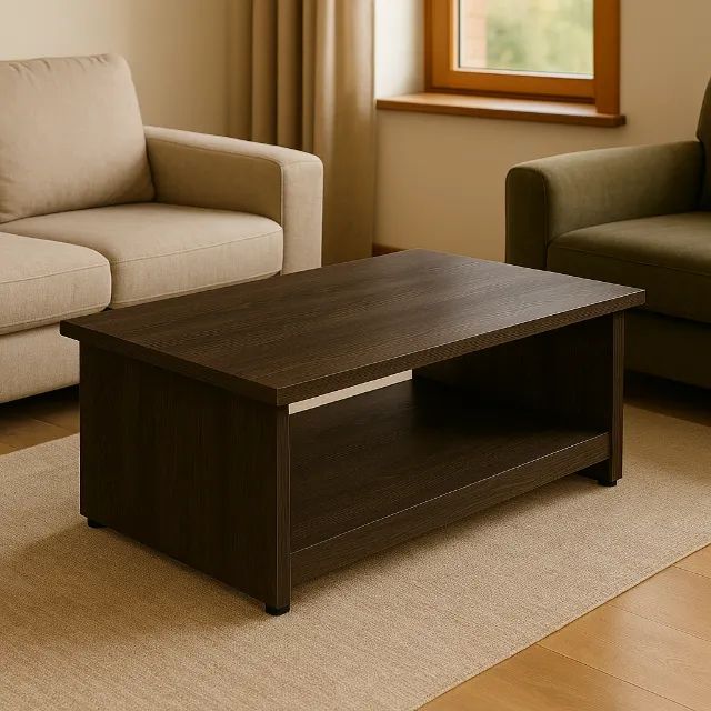 Mesa De Centro Para Recepção Escritório Design Moderno Marsala Sofisticado 21429 - Foto 2