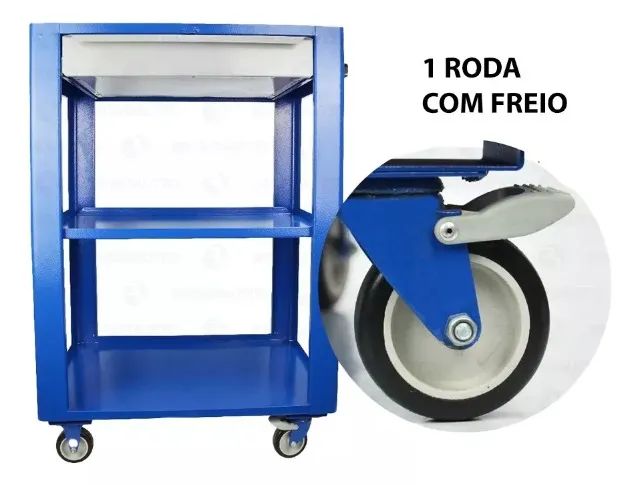 Carrinho Ferramentas Capacidade 120kg 1 Gaveta Cd02 Fercar - Foto 2