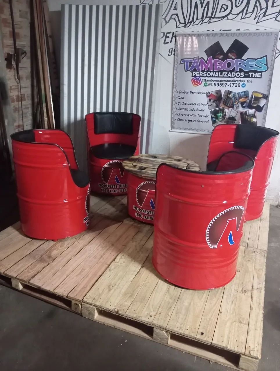 Kit  mesa cooler e poutronas  de barril  - Foto 4