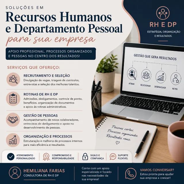 Consultora de Recrutamento e Seleção | RH e Departamento Pessoal 