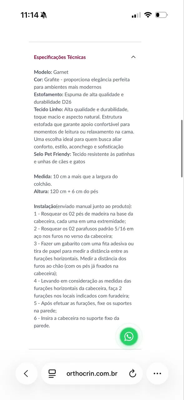 Cabeceira Estofada Queen Tecido Linho  - Foto 2