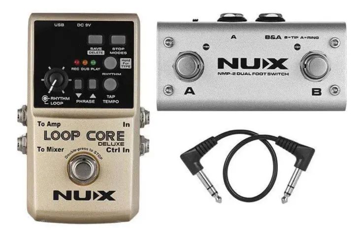Pedal Looper NUX Loop Core Deluxe Bundle com 99 Memórias - Foto 5