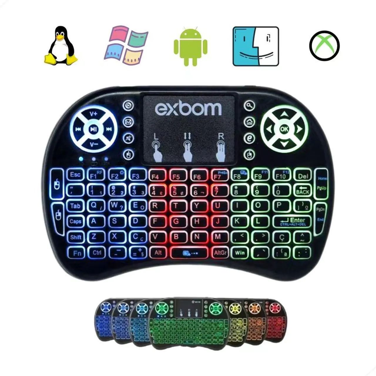 Vendo tecladinho de LED multiuso e multicolor Wireless 2.4G - Foto 2
