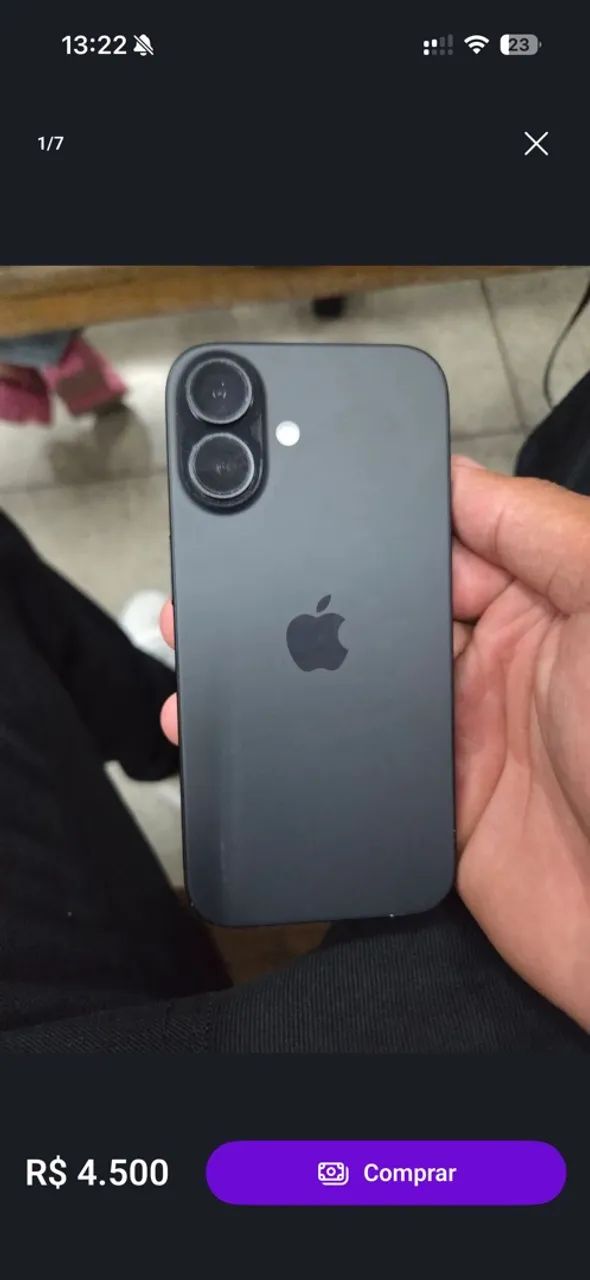 iPhone 16 128gb preto 