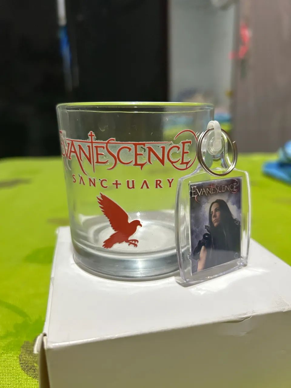 Copo personalizado evanescence + chaveiro personalizado Ev 