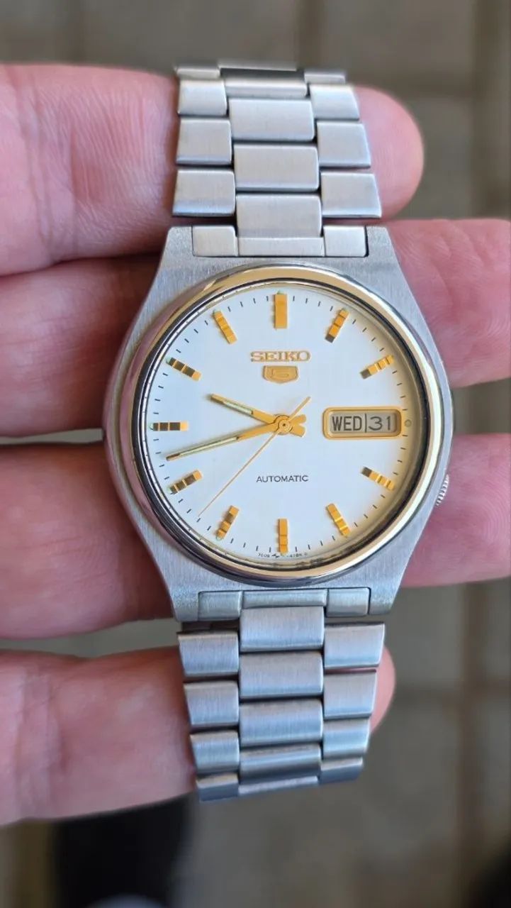 Seiko 5 Automático * Vintage 1981 Original Raro Show - Foto 2