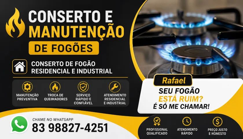 Rafael conserto de fogão 