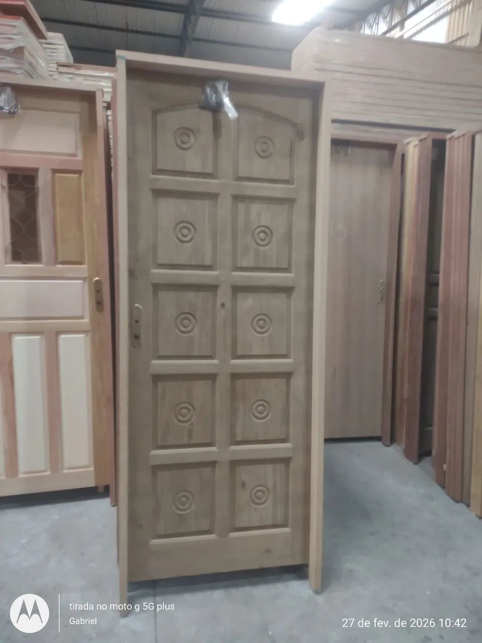 Porta torneada maciça 