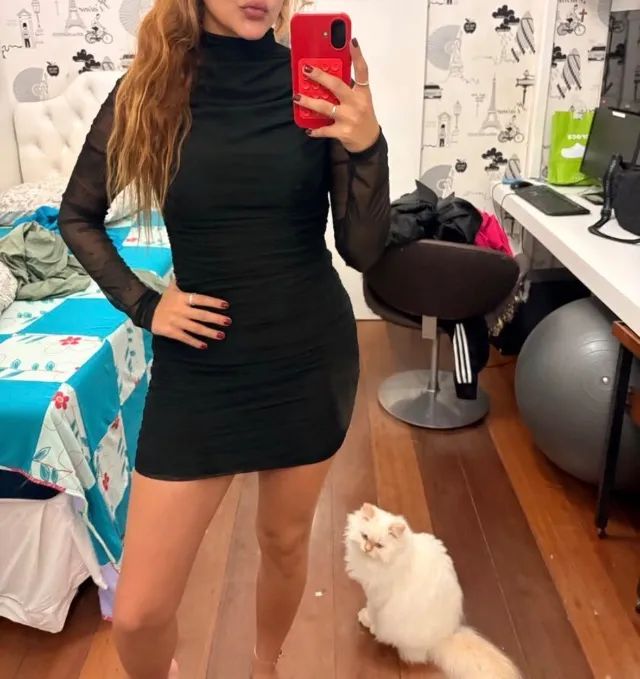 Vestido manga tule - Foto 2