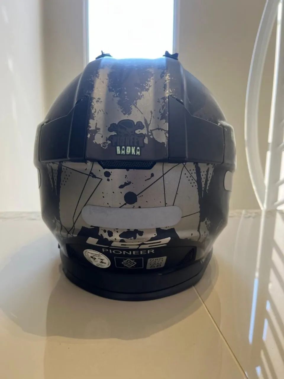 Capacete Ls2 Mx436 Pionner Evo Fearless Cinza - Foto 3