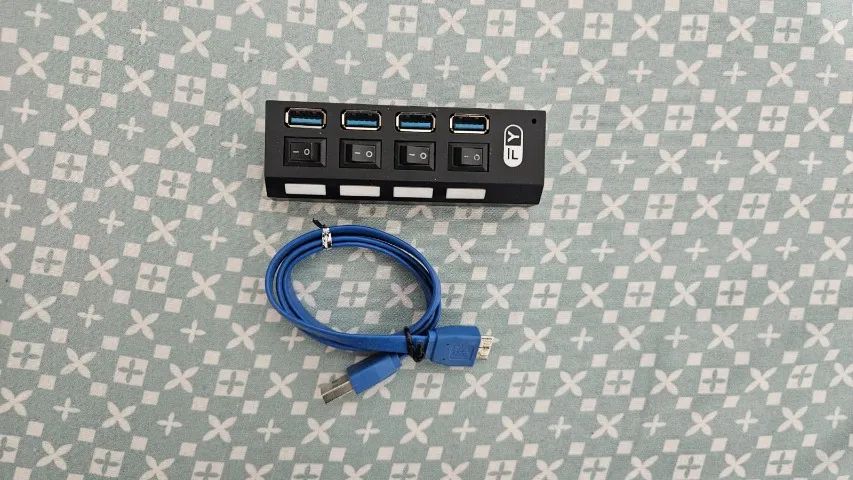 USB HUB 3.0 + Cabo OTG USB C