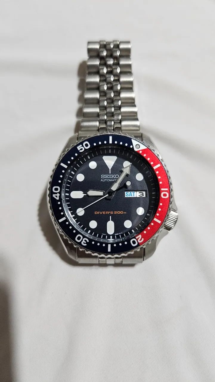 Seiko Scuba Diver Automatic 7S26-0020 Pepsi - Pulseira de Aço