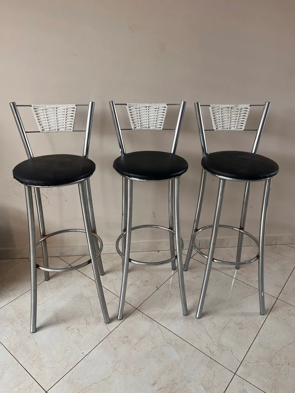 Banqueta Cromada 