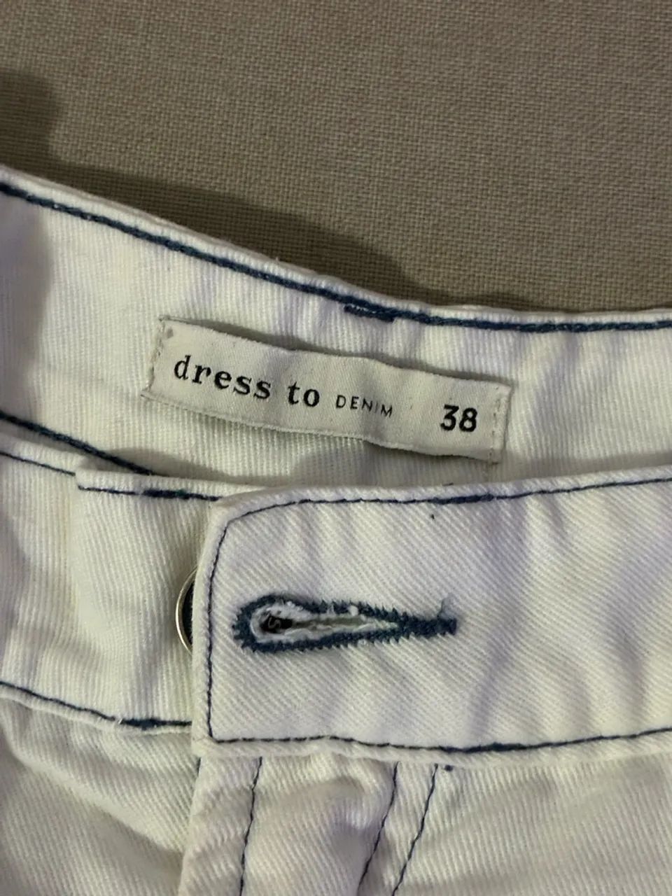 Short Jeans Branco da marca Dress To - Foto 3