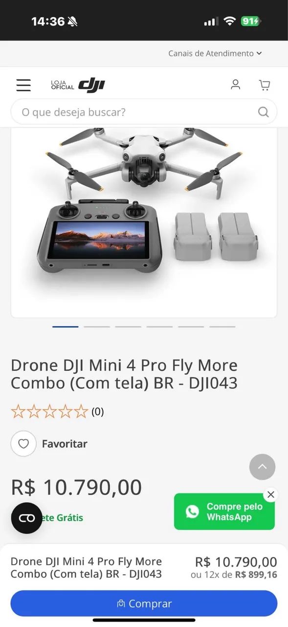 ? DJI MINI 4 PRO FLY MORE COMBO PLUS - SEMINOVO