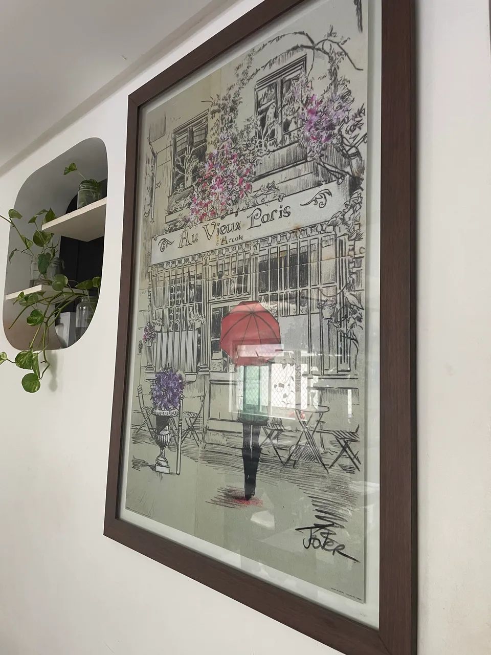 Quadro vidro francês paris