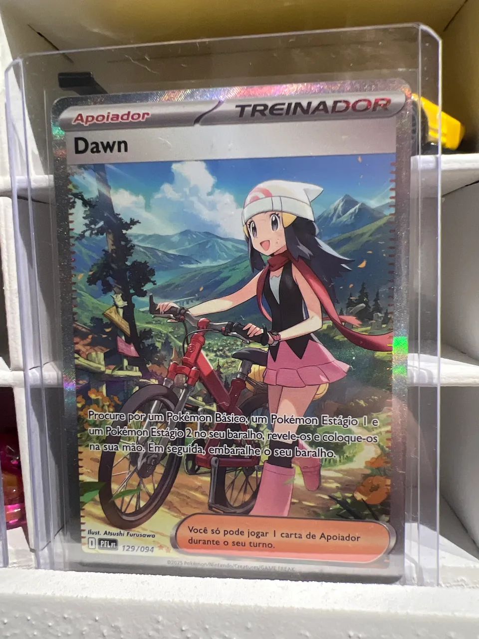 Carta Pokémon treinador DAWN 