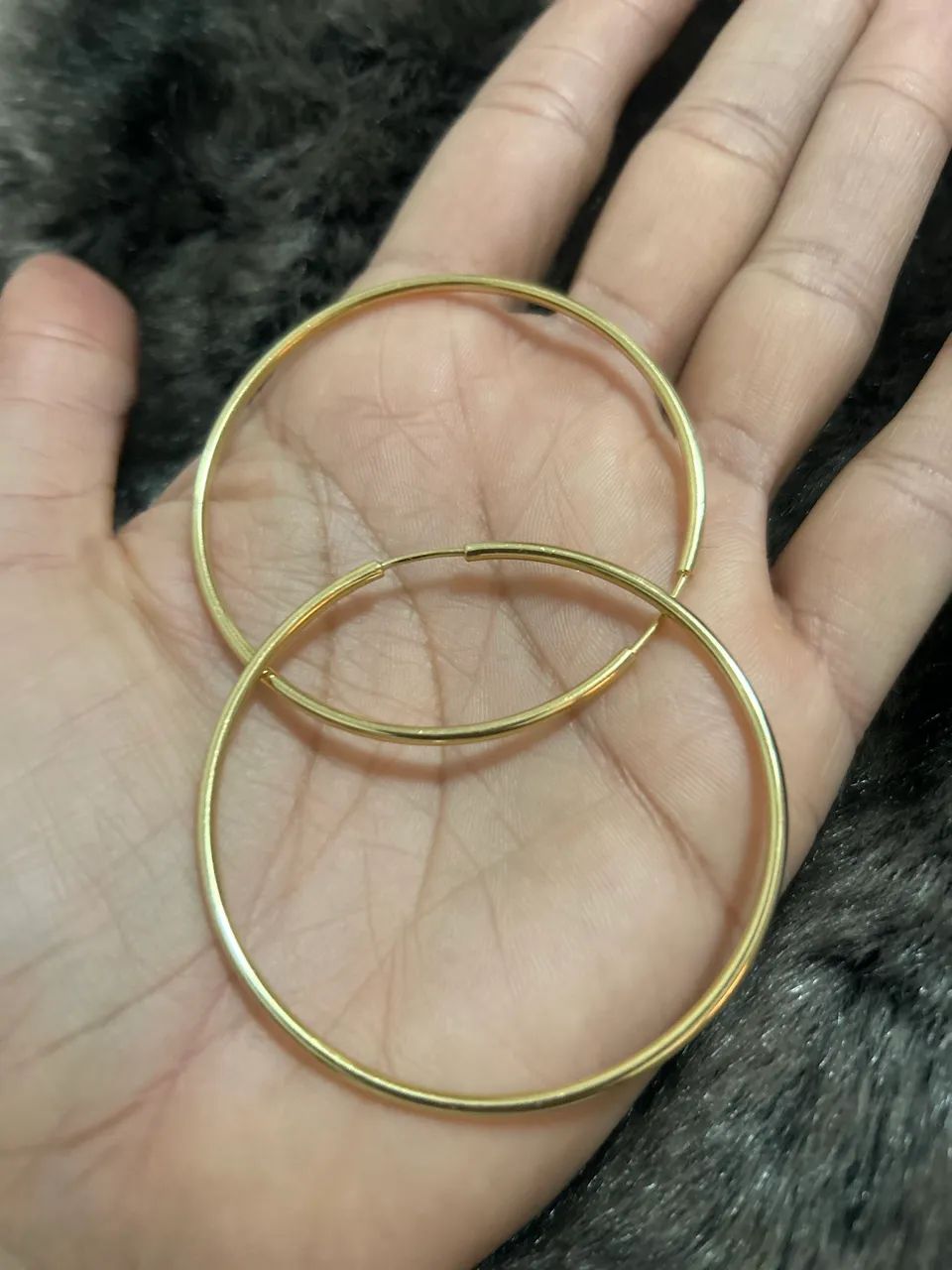 Vendo Brinco Argola de Ouro 18k 