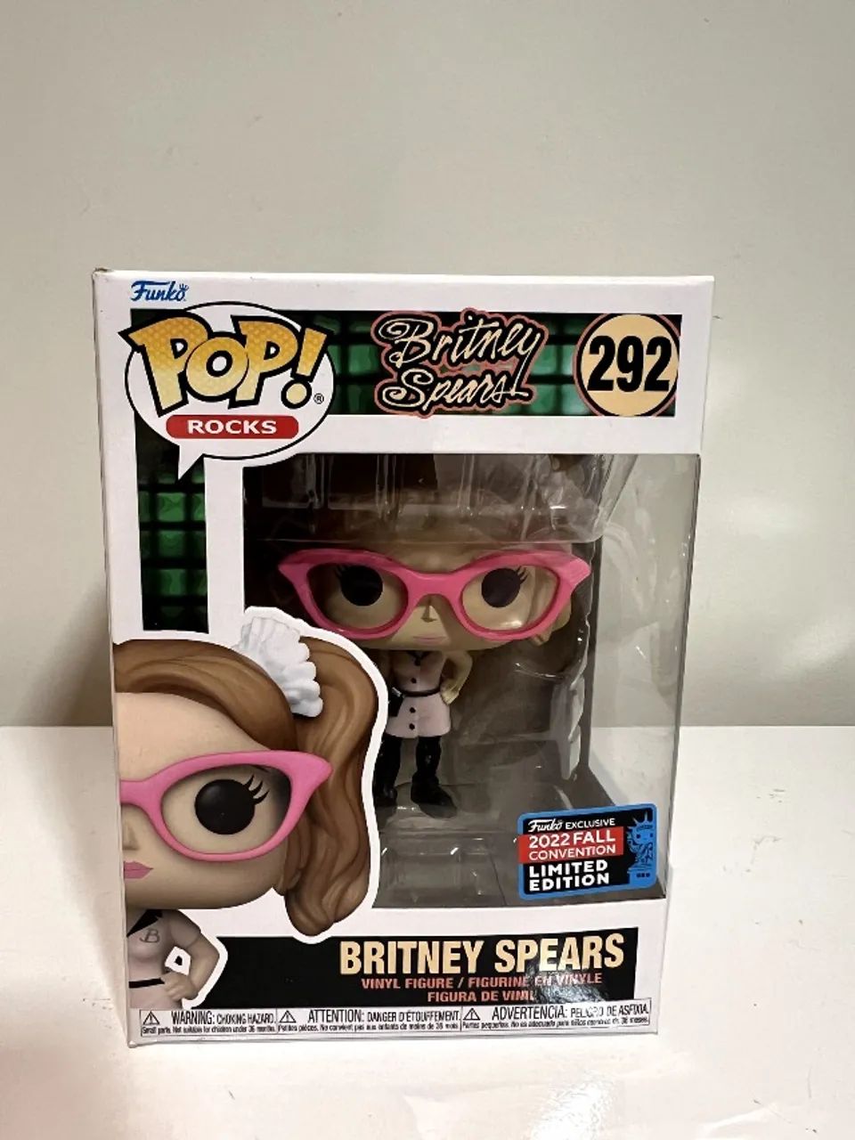 Funko pop Britney Spears edição limitada da 2022 fall Convention nova e original 