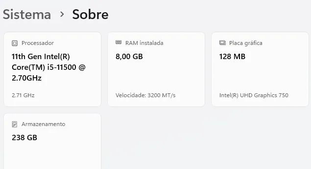CPU i5 11500 8Gb RAM SSD 240GB Windows 11 Pro Original - Foto 4