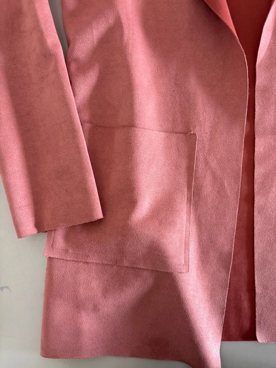 Blazer sem costura rosa chá  - Foto 3