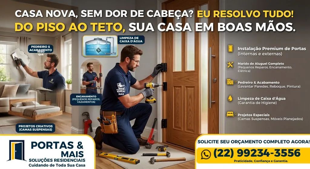 PORTAS! INSTALAÇÃO DE PORTAS