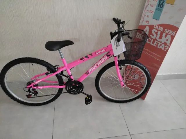 BICICLETA ARO 24 COM CESTINHA
