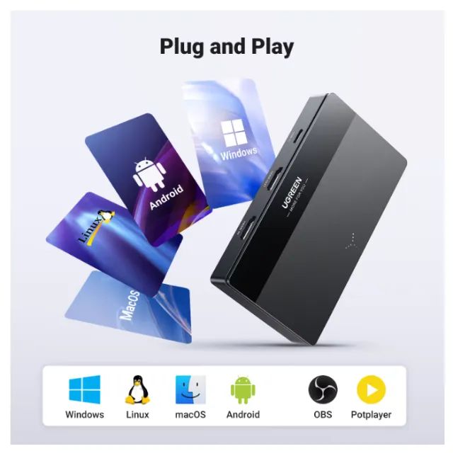 Placa De Captura Ugreen Cm630 Hdmi Usb-c  - Foto 3